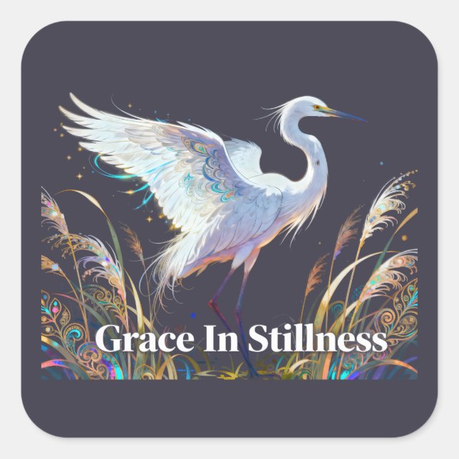 Sticker 'Anmut in Stille' (Vorderseite)