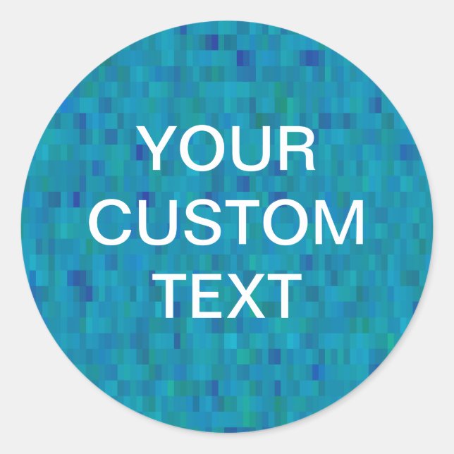 Sticker aqua tiles modernes Muster (Vorderseite)