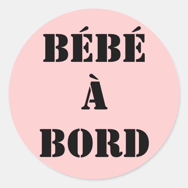Sticker "Baby an Bord" (Vorderseite)