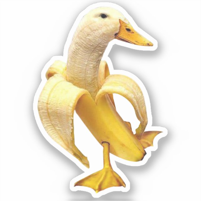 Sticker Banana Duck Meme (Vorderseite)