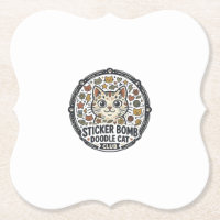 Sticker Bomb Doodle Katze POD Vektor Kunst - Stick