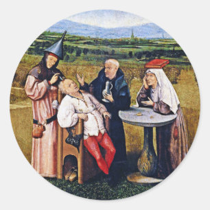 Sticker: Bosch - Stone of Madness Runder Aufkleber