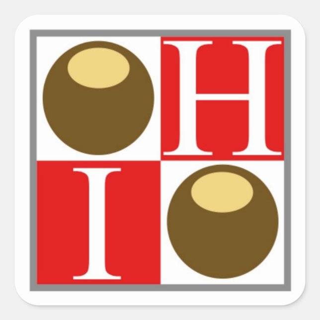 Sticker Buckeye Nut Ohio Proud (Vorderseite)