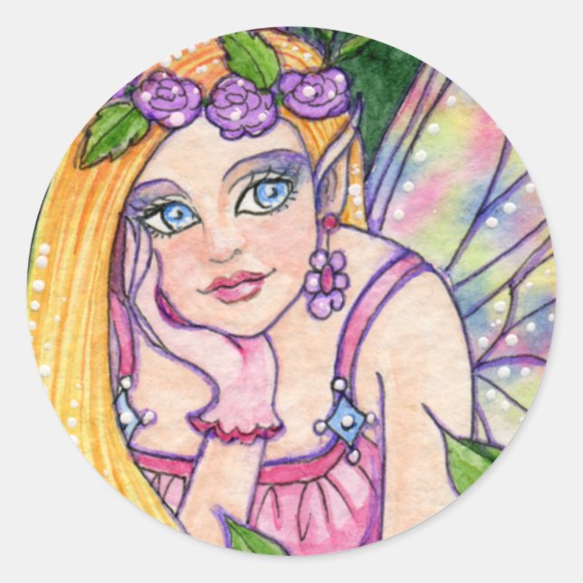 Sticker Butterfly Blume Fairy Fantasy Ann Howard (Vorderseite)