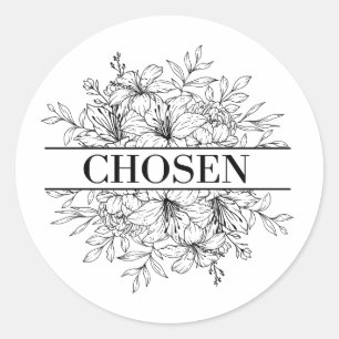 Sticker Chosen Glaube Christentum glauben