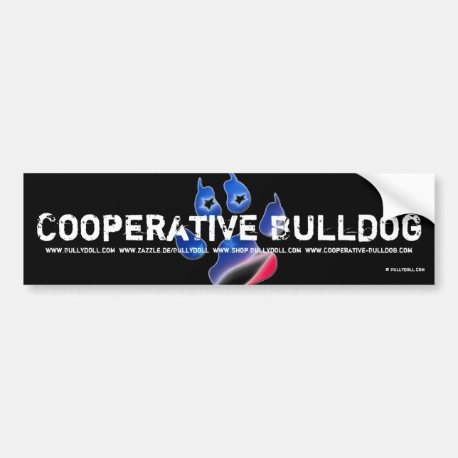Sticker Cooperative-Bulldog Autoaufkleber (Vorne)