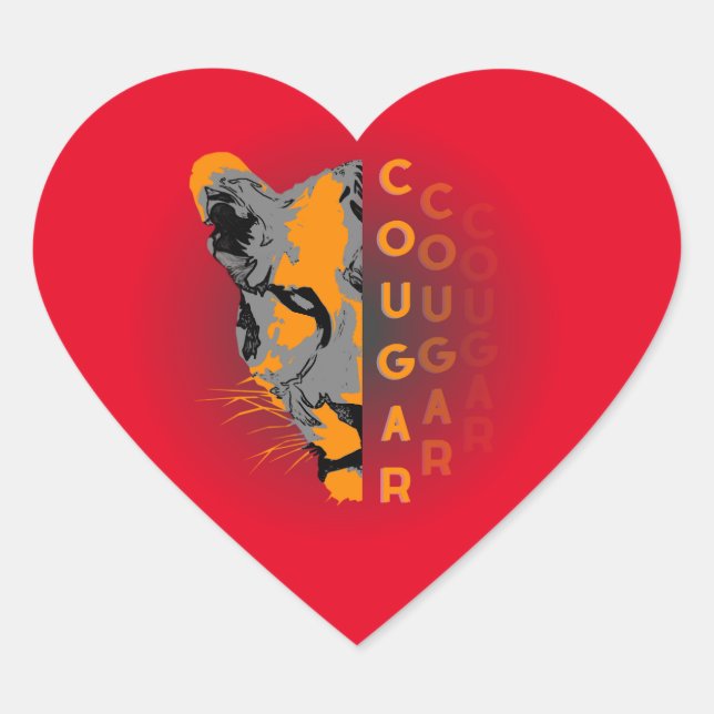 sticker Custom cougar (Vorderseite)