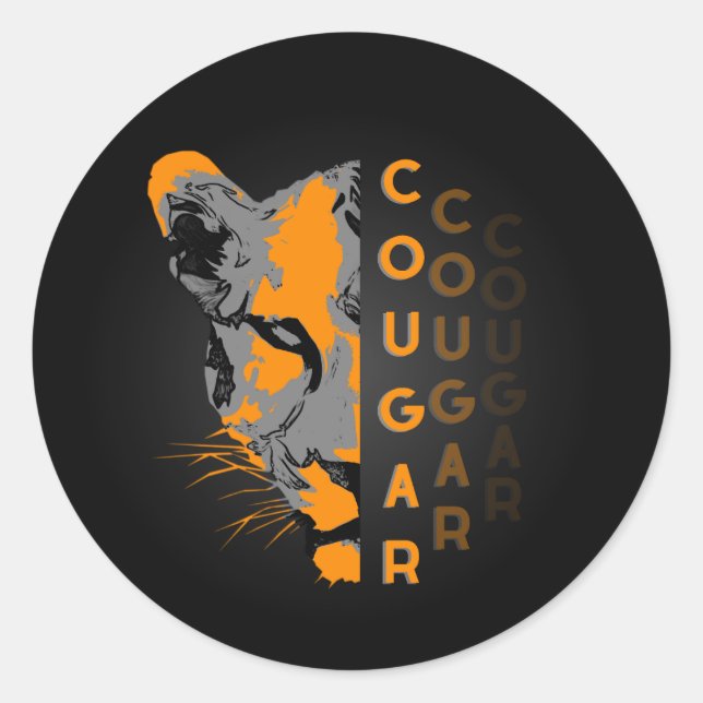 sticker Custom cougar (Vorderseite)