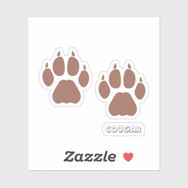 sticker custom cougar (Blatt)