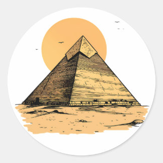 Sticker der antiken ägyptischen Pyramide