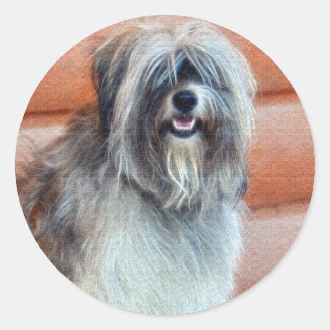 Sticker des englischen Schafhundes (Vorderseite)