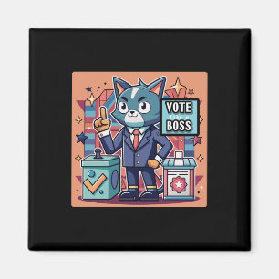 Sticker Design Trending Abstimmung wie ein Boss St Magnet