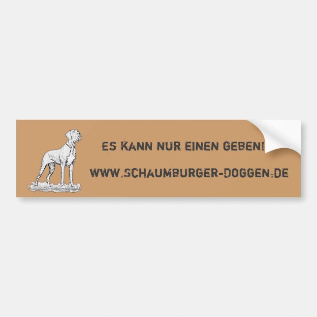 Sticker Deutsche-Doggen Autoaufkleber (Vorne)