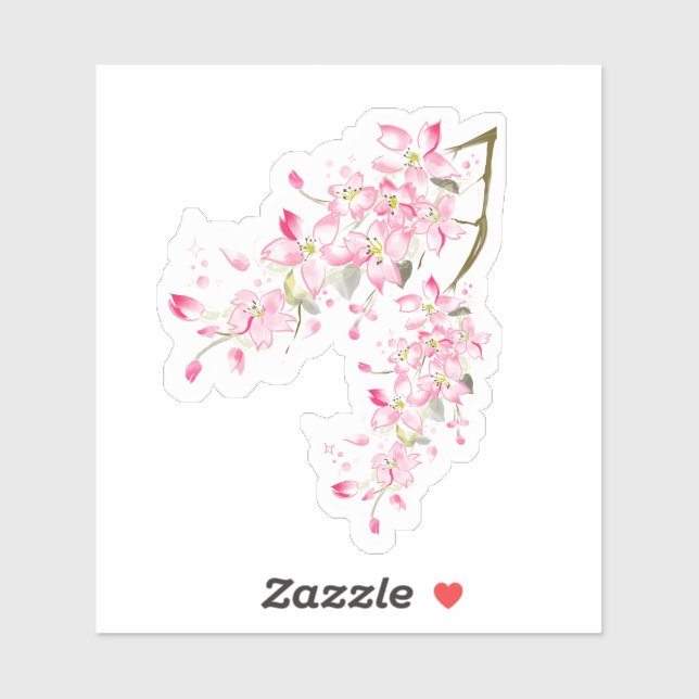 Sticker✩Doodles™ | Cherry Blossom Aufkleber (Blatt)