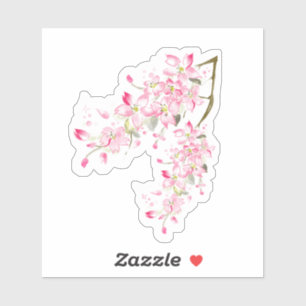 Sticker✩Doodles™   Kirschblüte Aufkleber