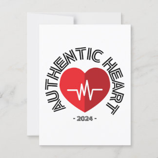 Sticker Echtes Herz 2024 Postkarte