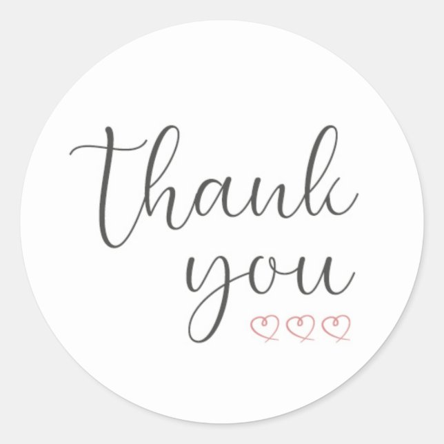 Sticker / Etiquette autocollante Vielen Dank (Vorderseite)