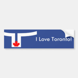 Sticker Flag of Toronto, Canada Autoaufkleber