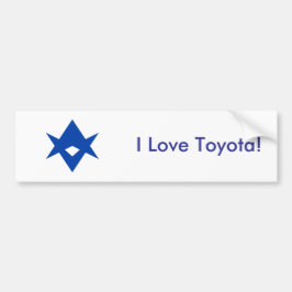 Sticker Flag of Toyota City, Japan Autoaufkleber