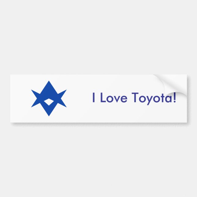 Sticker Flag of Toyota City, Japan Autoaufkleber (Vorne)