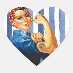 Sticker Frauenpower Herz