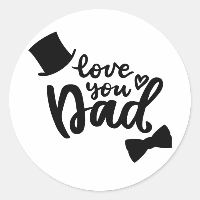 Sticker frohe Vatertag  (Vorderseite)