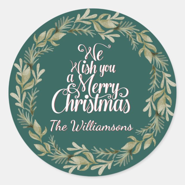 Sticker Frohe Weihnachten (Vorderseite)
