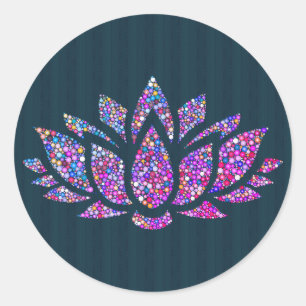 Sticker für Aquamarine und Rainbow Lotus Blume