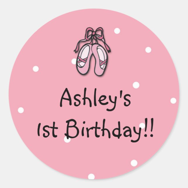 Sticker für Ballerina Slippers (Vorderseite)