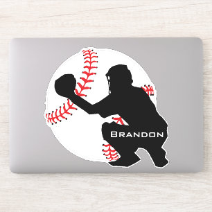 Sticker für Baseball-Catcher-Design