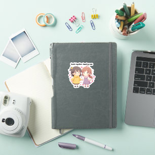 Sticker für beste Freundinnen Mädchen   Süßes BFF-