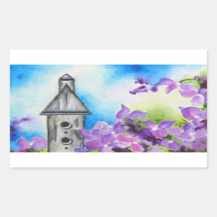 Sticker für Birdhouse- und Hydrangea-Blume