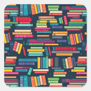 Sticker für Buchstapel