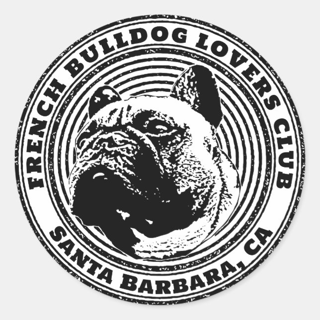 Sticker für Bulldoten mit Textfeldern (Vorderseite)