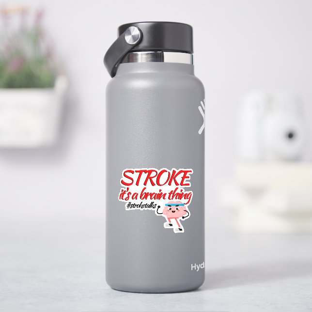 Sticker für das Bewusstsein eines Schlaganfalls -  (HydroFlask)