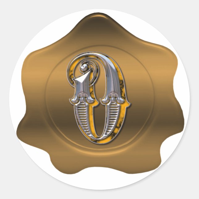 Sticker für das Elegano Monogram Bronze Wax Siegel (Vorderseite)