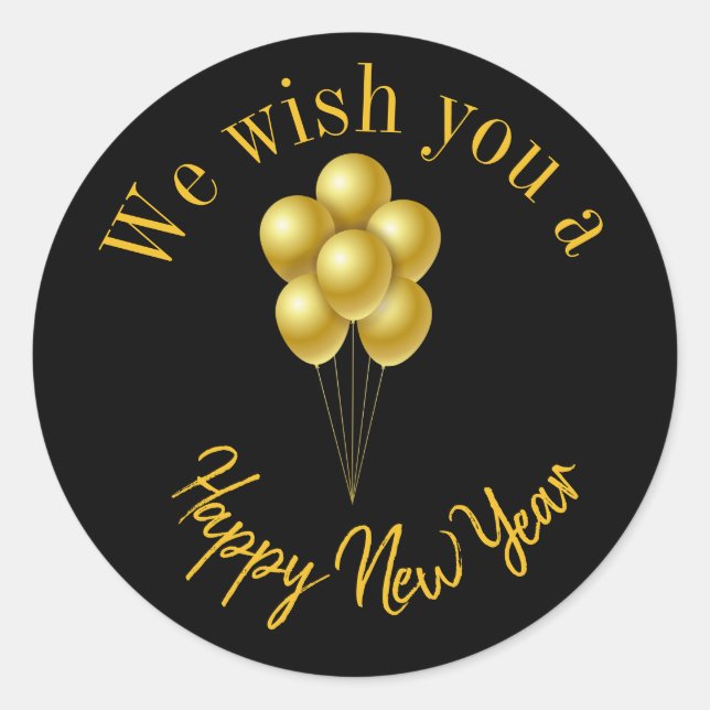 Sticker für das neue Jahr (Vorderseite)