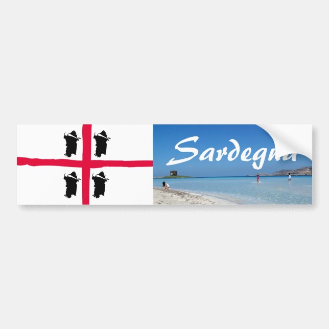 Sticker für das Sardegna-Paradies Autoaufkleber (Vorne)
