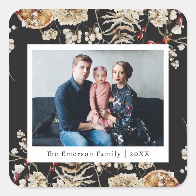 Sticker für das Schwarze Foto (Vorderseite)