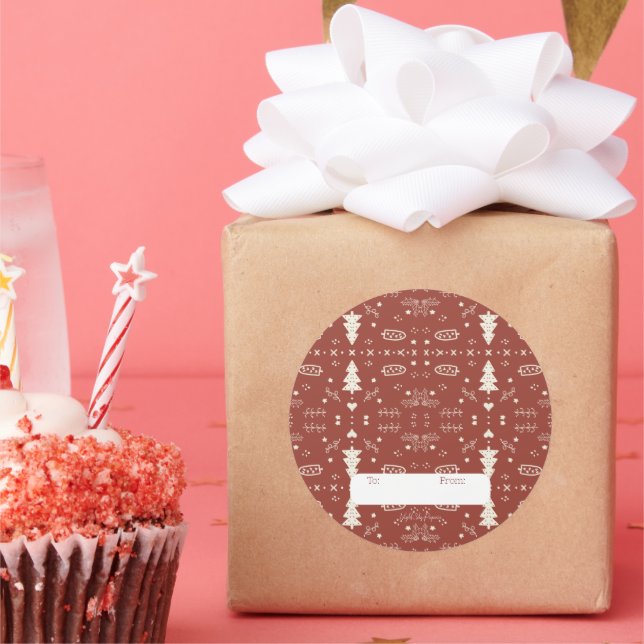 Sticker für das Urlaubsmuster - Rot - Set 6 (Party)