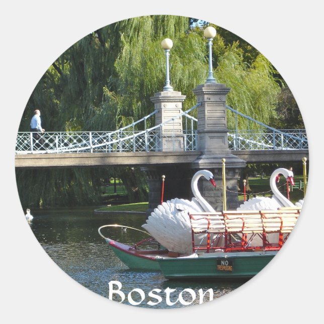 Sticker für den Boston Public Garden (Vorderseite)