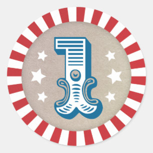 Sticker für den ersten Geburtstag des Circus Karne