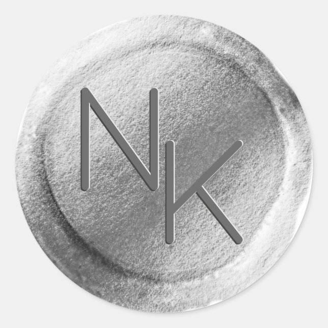 Sticker für den ersten Umschlag des Siegels mit gr (Vorderseite)