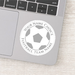 Sticker für den Fußball Personalisiert mit Teamnam