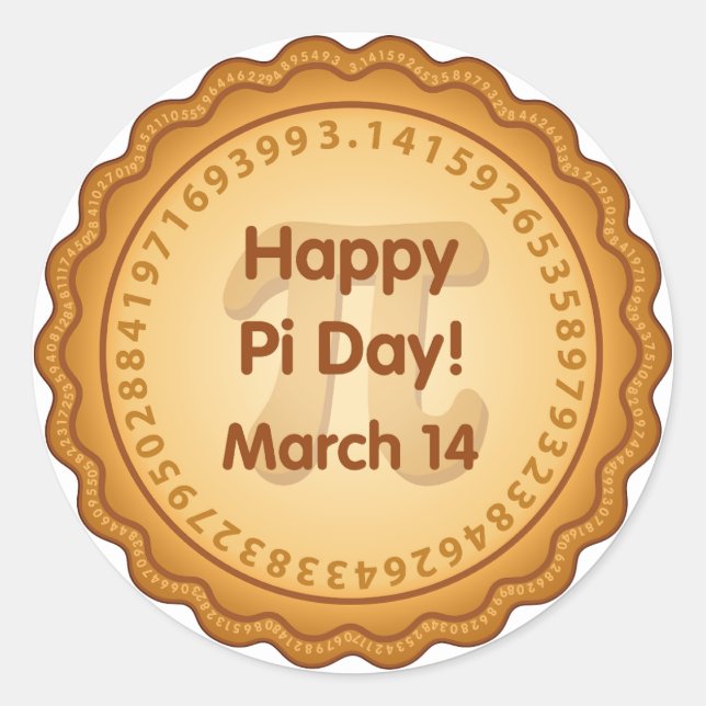 Sticker für den glücklichen Pi Day! (Vorderseite)
