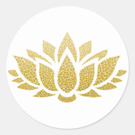 Sticker für die Abstrakte Lotus-Blume