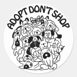 Sticker für die Adoption