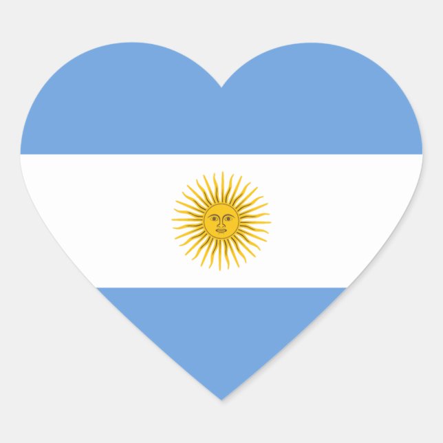 Sticker für die argentinische Flagge (Vorderseite)