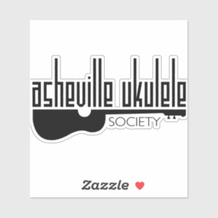 Sticker für die Asheville Ukulele Society