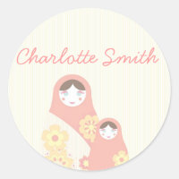 Sticker für die Babushka-Puppe